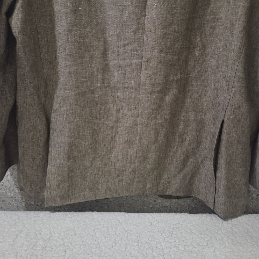 Joseph‎ Abboud Joe 44R Custom Linen Blazer Tan Sport Coat Double Vent 48 Chest - Picture 10 of 11